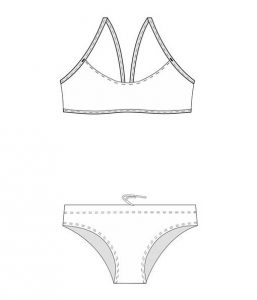 Click to See the Frontside of the Brazilian Brief Bikini Swimsuit for Women