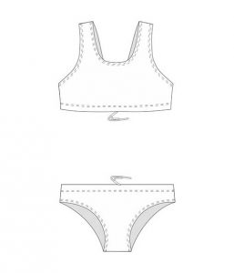 Click to See the Frontside of the Classic Brief Bikini Swimsuit for Women