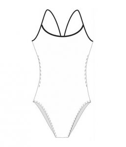 Click to See the Frontside of the Openback Swimsuit for Women