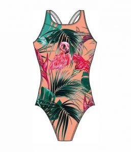 Click to See the Frontside of the Bladeback Swimsuit for Women
