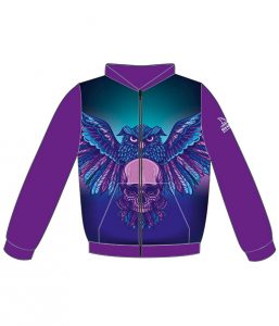 Click to See the Frontside of the Customzied Pink Hoodie With Zipper